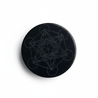 Shungite Stone Phone Sticker - Metatron Cube - GroundedKiwi.nzphone accessories phone accessories5ganit radiationcell