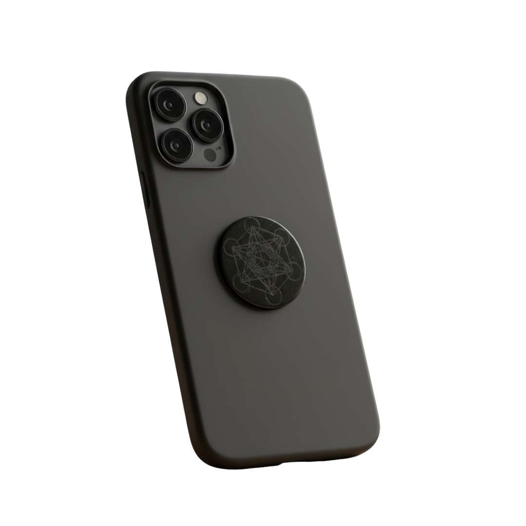 Shungite Stone Phone Sticker - Metatron Cube - GroundedKiwi.nzphone accessories phone accessories5ganit radiationcell