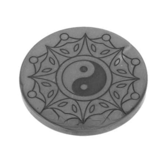 Shungite Stone Phone Sticker - Yin Yang & Sun - GroundedKiwi.nzphone accessories phone accessories5ganit radiationcell