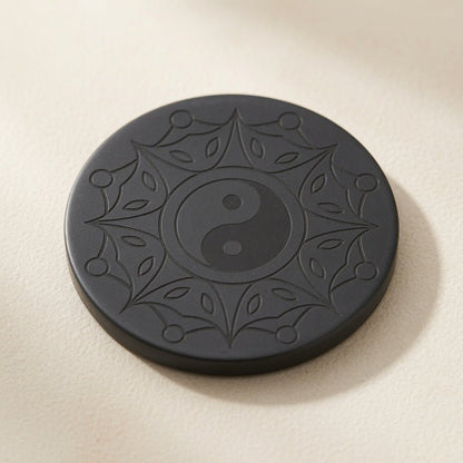 Shungite Stone Phone Sticker - Yin Yang & Sun - GroundedKiwi.nzphone accessories phone accessories5ganit radiationcell