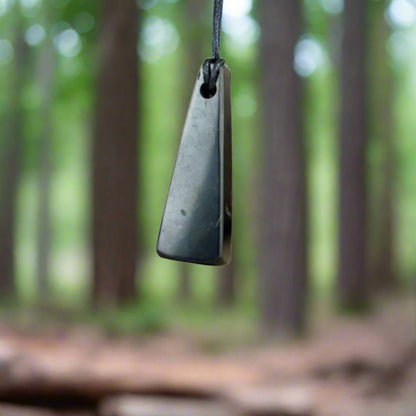 Shungite Trapezium Pendant - For him or her - GroundedKiwi.nzNecklace Necklaceemfemf protectiongift