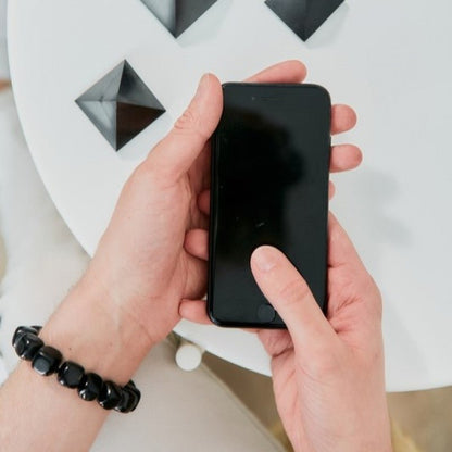 Shungite Tumbled Bead Bracelet: Shield Your Wellbeing in Style - GroundedKiwi.nzBracelet Bracelet5ganit radiationbracelet