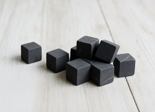 Shungite Water Purification Stones / Whiskey Stones Set of 9