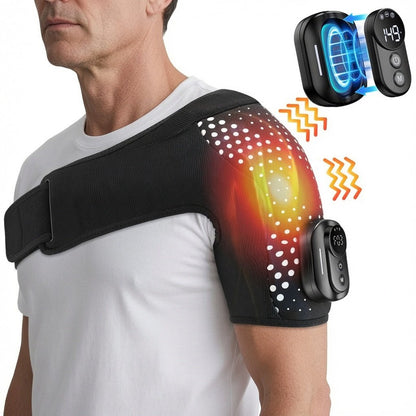 Smart Cordless Heated Shoulder Massager - GroundedKiwi.nzred light therapy red light therapybandover shouldershoulder