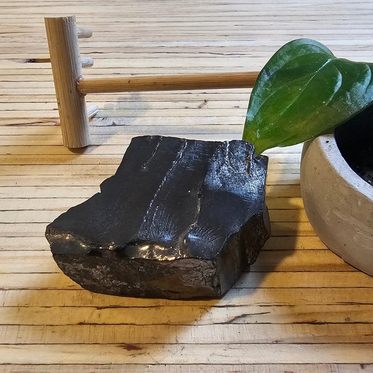 The Ultimate Shungite: Rare One - Piece Nugget - Dixon Peak - GroundedKiwi.nz air travelcarchunk