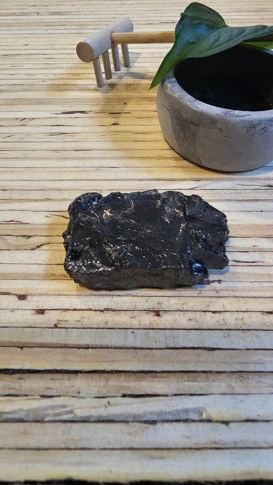 The Ultimate Shungite: Rare One - Piece Nugget - La Perouse (NZ) - GroundedKiwi.nz air travelcarchunk