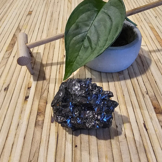The Ultimate Shungite: Rare One - Piece Nugget - Mont Blanc - GroundedKiwi.nz air travelcarchunk