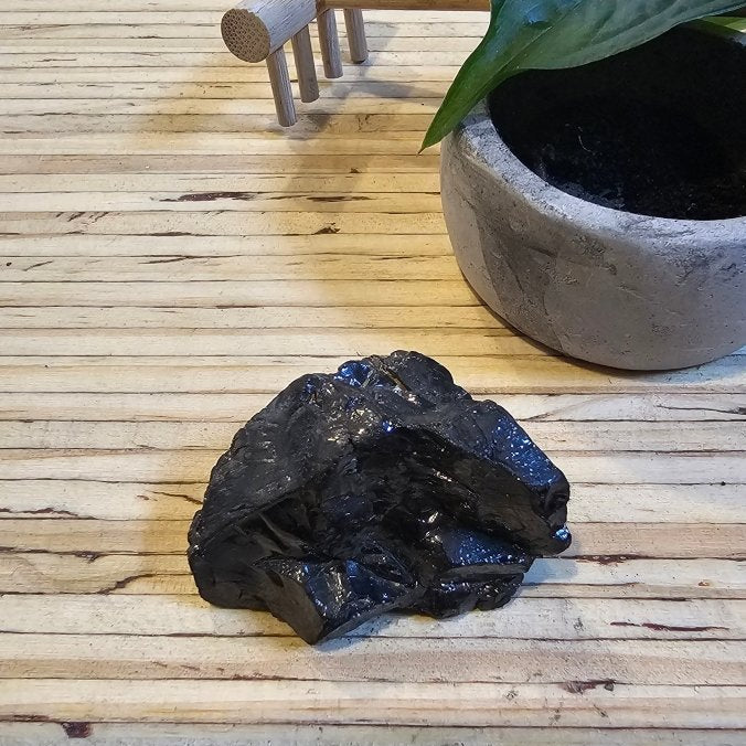 The Ultimate Shungite: Rare One - Piece Nugget - Mount Elbrus (Caucasus Mountains) - GroundedKiwi.nz air travelcarchunk