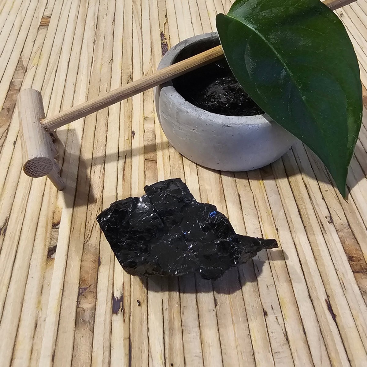 The Ultimate Shungite: Rare One - Piece Nugget - Mount Hamilton - GroundedKiwi.nz air travelcarchunk