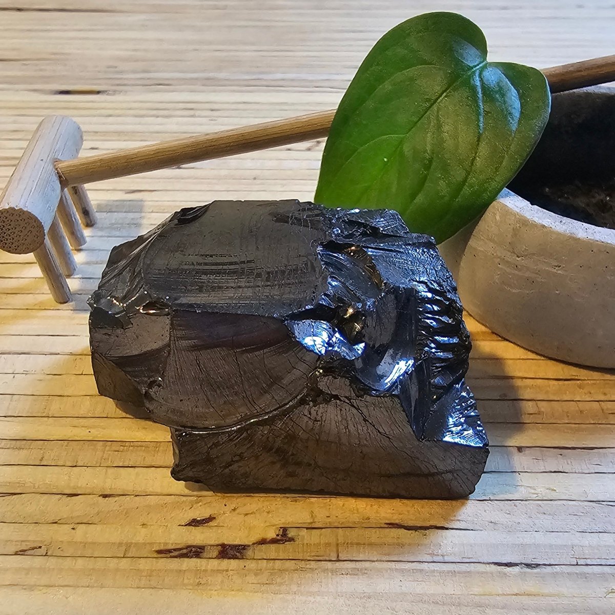 The Ultimate Shungite: Rare One - Piece Nugget - Mount McKinley - GroundedKiwi.nz air travelcarchunk