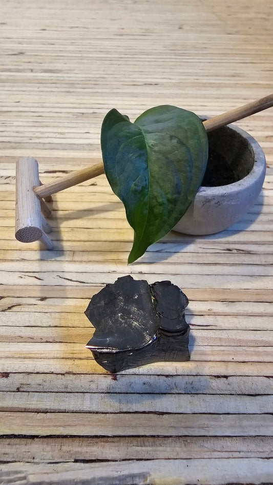 The Ultimate Shungite: Rare One - Piece Nugget - Mount Tasman (New Zealand - GroundedKiwi.nz air travelcarchunk
