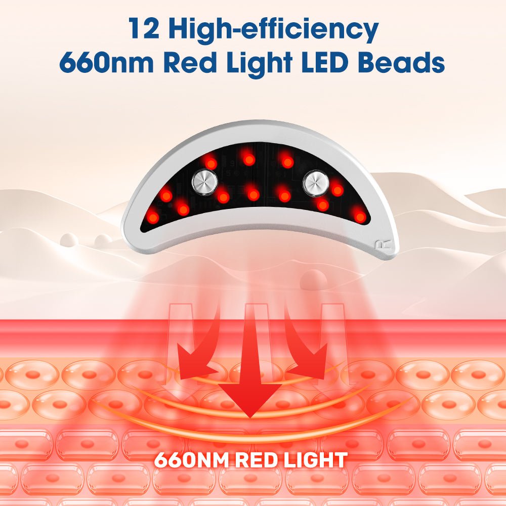 Under Eye Red Light Microcurrent Massager - GroundedKiwi.nzred light therapy red light therapybandbeltelbow
