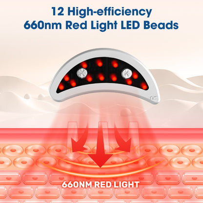 Under Eye Red Light Microcurrent Massager - GroundedKiwi.nzred light therapy red light therapybandbeltelbow