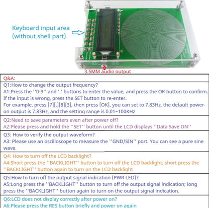 Instructions on how to use the schumann wave generator