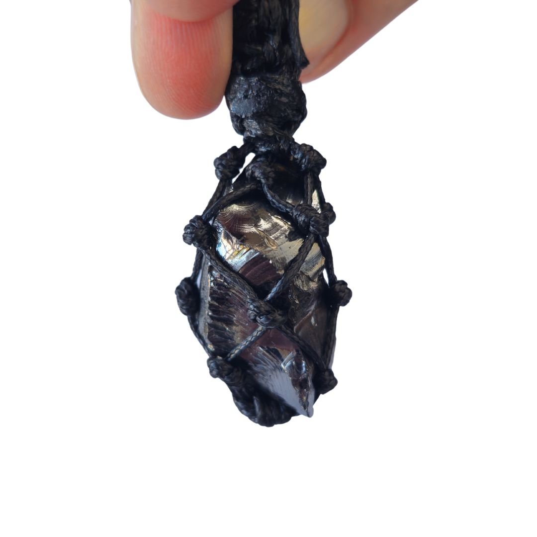 Wrapped Elite Shungite pendant 15+ grams - LARGE - GroundedKiwi.nzPendant PendantbiobiohackingCrytal
