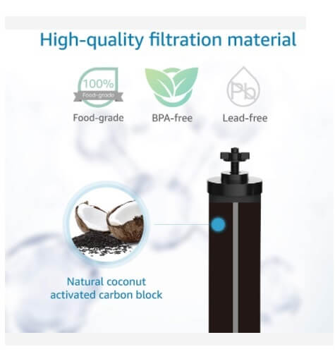 Black Carbon BB9-2 replacement filter - Compatible With Gravity Filtration System - GroundedKiwi.nz