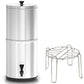 Copy of Gravity Water Filter Purifier with 2 Carbon Purification Elements - 9L - Includes stand - GroundedKiwi.nz