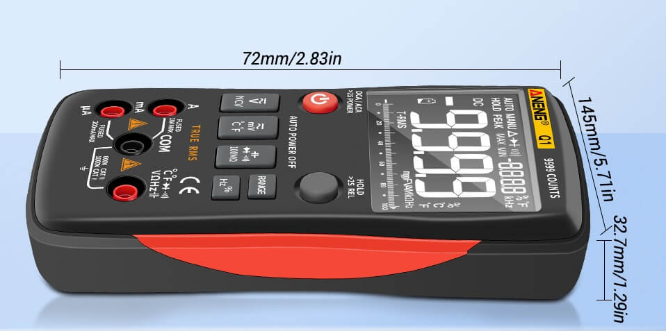 Digital Multimeter - Auto Ranging - Measure Voltage you are being exposed to in the home or outside. - GroundedKiwi.nz
