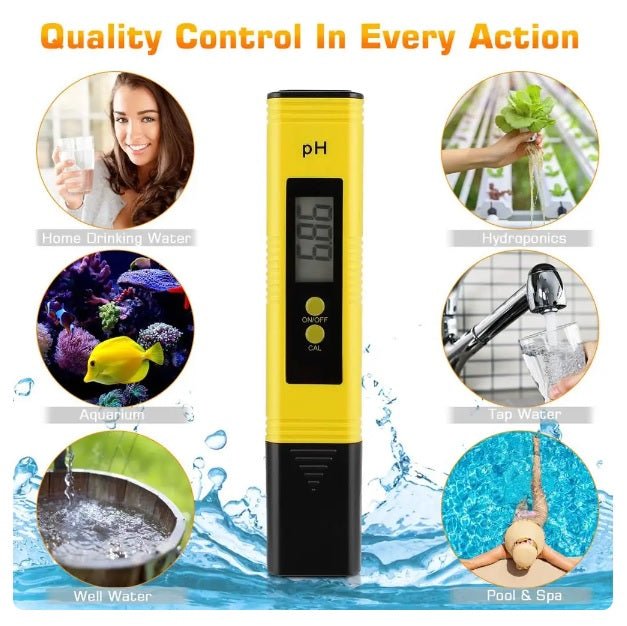 Digital PH Meter 0.01 High Precision for Water Quality Tester - GroundedKiwi.nz ph levelph meterquality