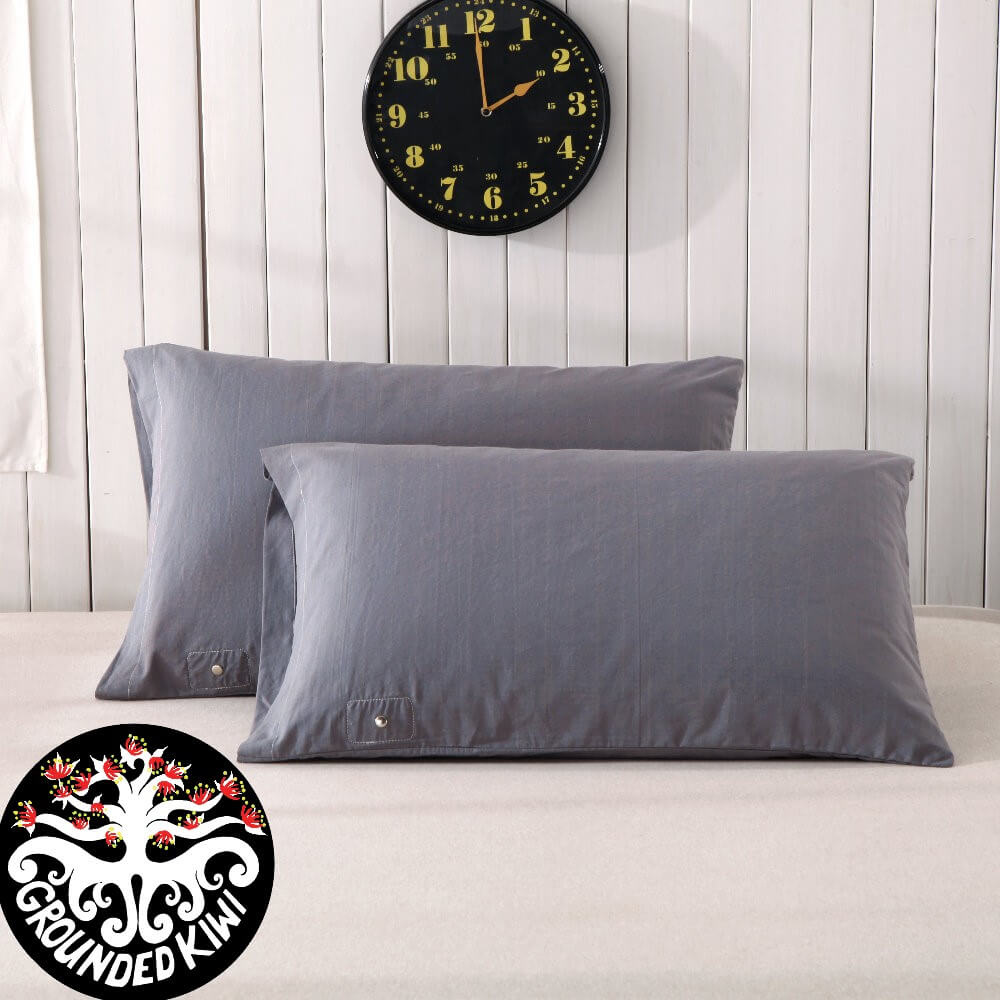 Earthing Pillow Cover KING SIZE - Cotton with Silver Fiber grid - GroundedKiwi.nz