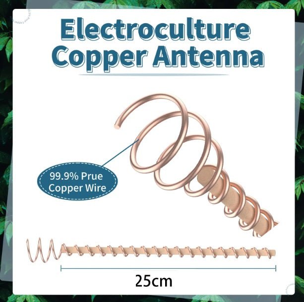 Electroculture Copper Gardening Antenna Set - GroundedKiwi.nz electroelectrocultureplant