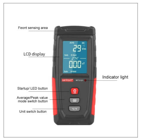 EMF Household Tester - Electromagnetic Field Radiation Detector Tester - GroundedKiwi.nz