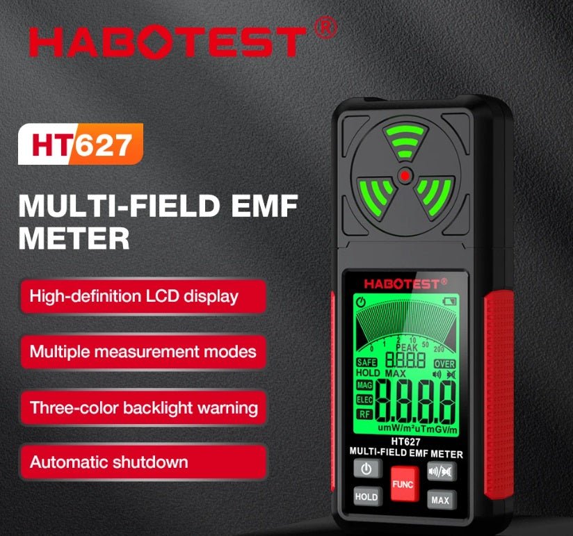 EMF Household Tester - Voltage, Magnetic force & Radio Frequencies - GroundedKiwi.nzElectrical Testing Tools Electrical Testing Toolsemfhousehousehold