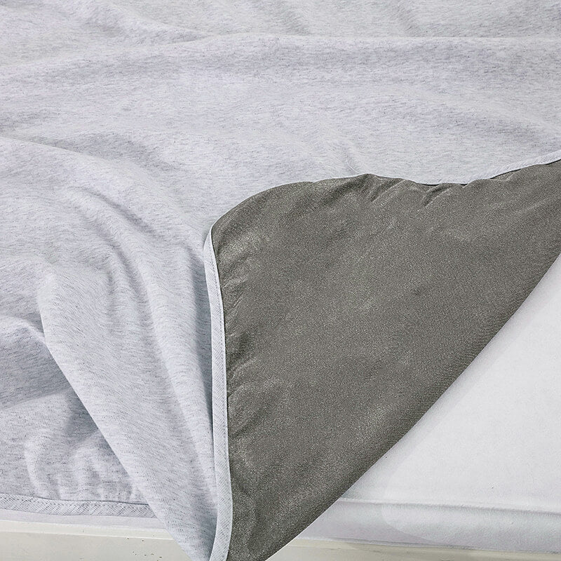 EMF Protecting swaddle blanket - silver / organic cotton 90cm X 75cm - GroundedKiwi.nz