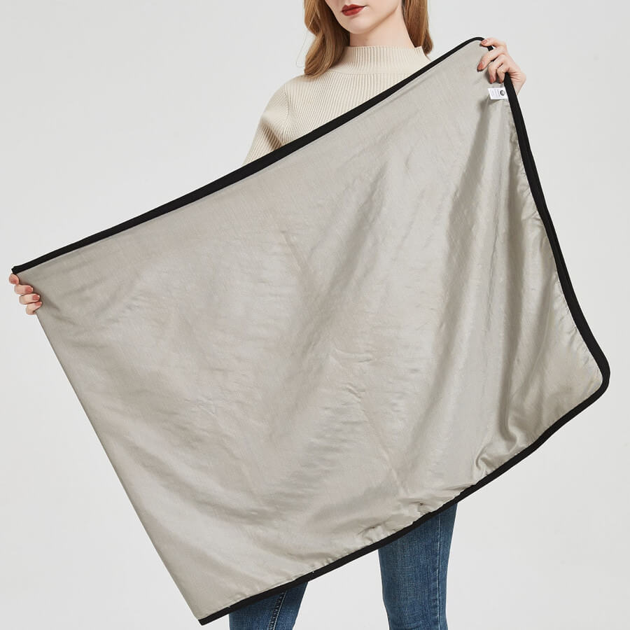 EMF Protective Shawl with FULL Pure Silver fiber inside lining - FULL PROTECTION - GroundedKiwi.nz