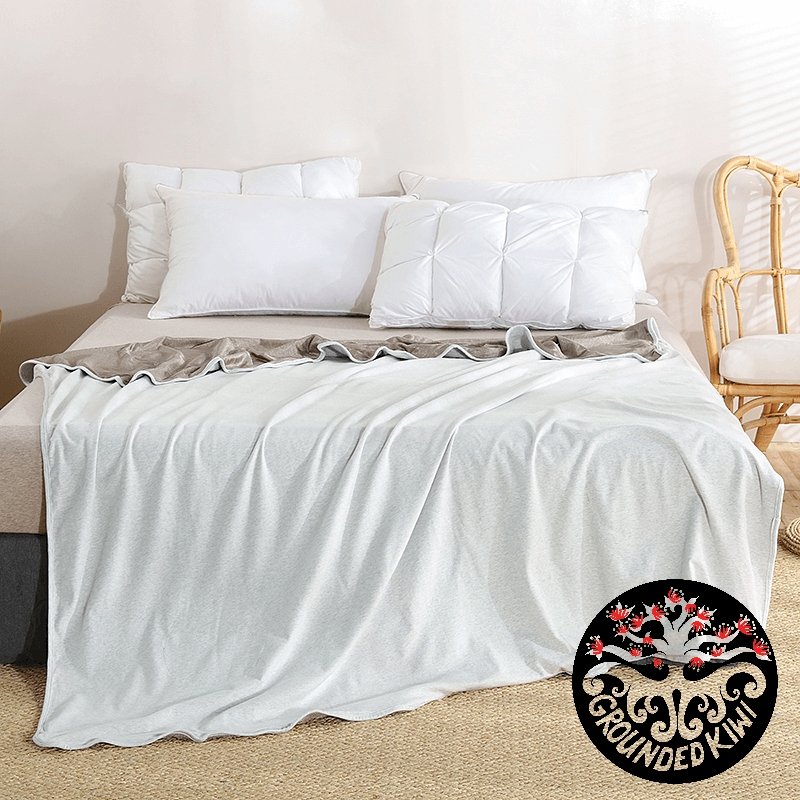 EMF / Radiation blocking blanket - 150cm X 216cm - ORGANIC COTTON - GroundedKiwi.nzBlanket Blanket5gbedblanket