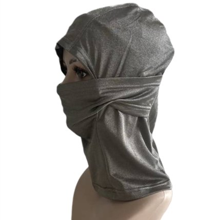 Full Coverage Hood with Silver Mesh - Complete Protection from EMF, 5G, and Radiation - GroundedKiwi.nz anti radiationemf blockinggaiter