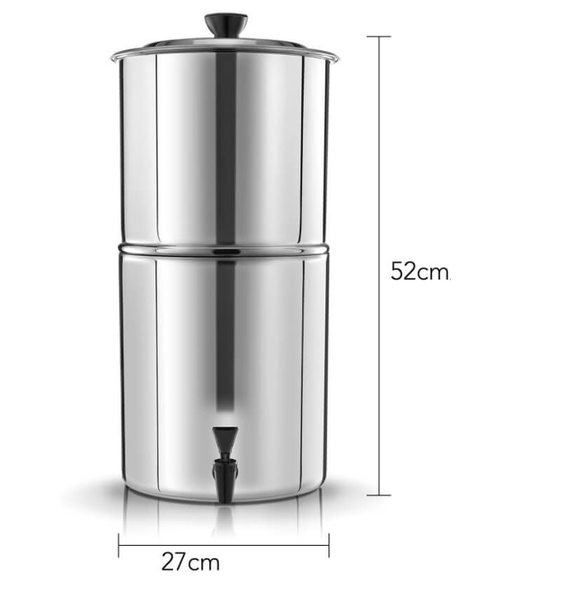 Gravity Water Filter Purifier with 2 Carbon Purification Elements - 11L PLUS STAND - GroundedKiwi.nzwater filter water filterberkeydrinkingfamily