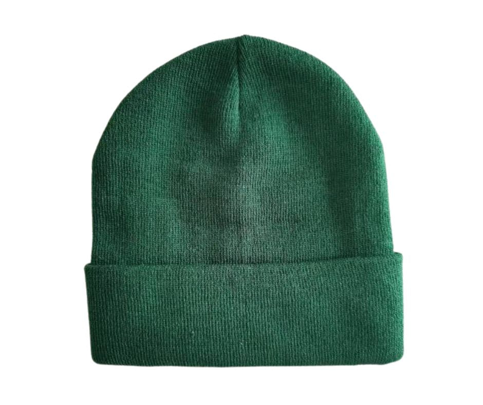 Green EMF Protecting Adults Beanie - Radiation blocking silver lined beanie - GroundedKiwi.nz