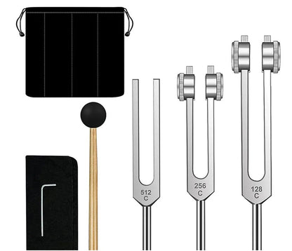 High-Precision Tuning Fork Set for Healing and Meditation - GroundedKiwi.nz forksmeditationmusic