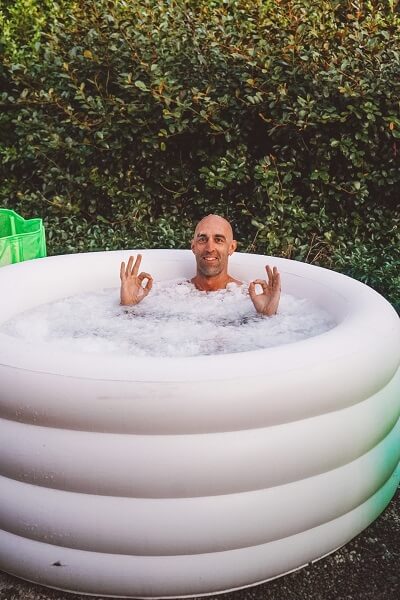 Inflatable ICE BATH - Portable & SELF INFLATING - For HOT or COLD use - GroundedKiwi.nz