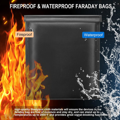 Large Faraday Bags 5 Pack - Faraday Cages for Laptops & Tablets & Phones & Car Keys - GroundedKiwi.nz antianti-theftdevice