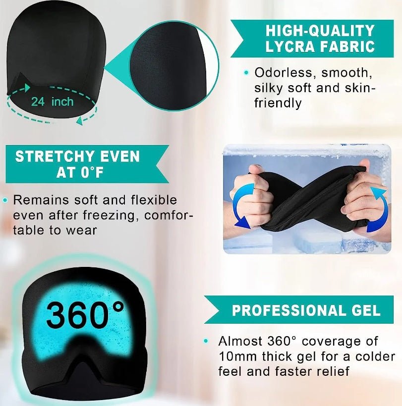 Migraine Relief Sleep Wrap: Soft, Comfortable, and Effective - GroundedKiwi.nz