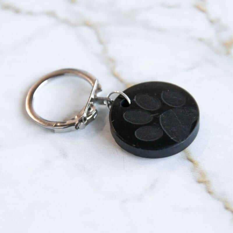 Shungite Collar charm - DOG PAW - EMF protection - GroundedKiwi.nz