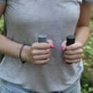 Shungite Cylinder Harmonizers- ONE PAIR - Healing Rods for Balancing, Cleaning and Healing - GroundedKiwi.nz