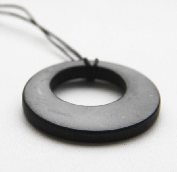 Shungite Necklace - MOON Pendant - GroundedKiwi.nzNecklace Necklace5ganit radiationcrystal