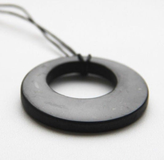 Shungite Necklace - MOON Pendant - GroundedKiwi.nzNecklace Necklace5ganit radiationcrystal