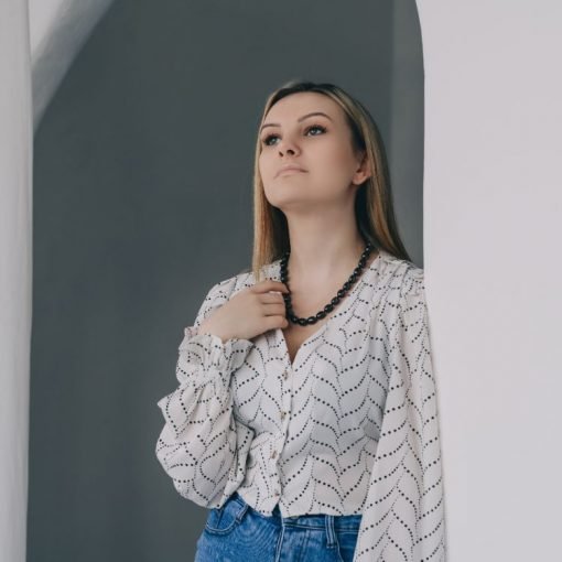 Shungite necklace with with 9mm oval beads with clasp - GroundedKiwi.nzNecklace Necklace5ganit radiationcrystal