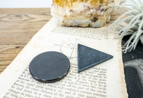 Shungite Tablet Pocket Harmonizers - Enhancing Bioenergetic Balance - GroundedKiwi.nzstones stones5ganit radiationbio balancing