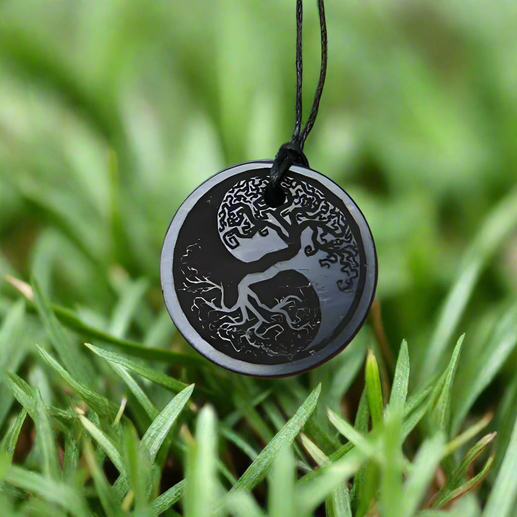 Shungite -TREE OF LIFE - YING / YANG - Full time protection from EMF - GroundedKiwi.nz