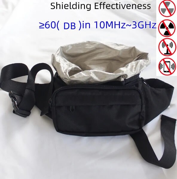 Signal Blocking, Anti-Theft RFID / EMF shielding adjustable travel Bag. Waist Belt. Fanny Pack - GroundedKiwi.nz antianti radiationanti theft