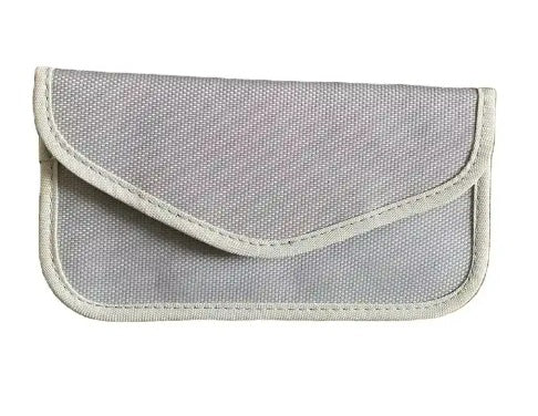 Silver Faraday Phone Pouch - Stop Tracking and EMF Emissions - GroundedKiwi.nz