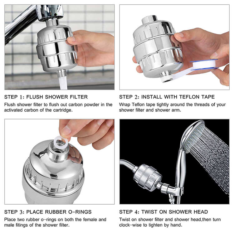 TAP/Shower Water Filter 15 STAGES - Pure Water - GroundedKiwi.nz