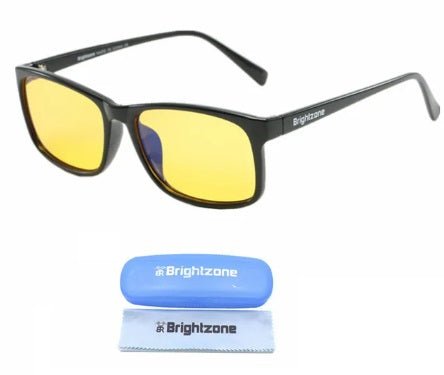 Yellow lensed Anti-Blue Light Glasses - Reduce eye strain and fatigue - GroundedKiwi.nz